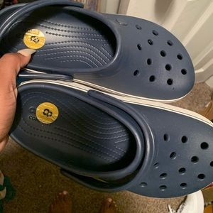 Navy blue crocs